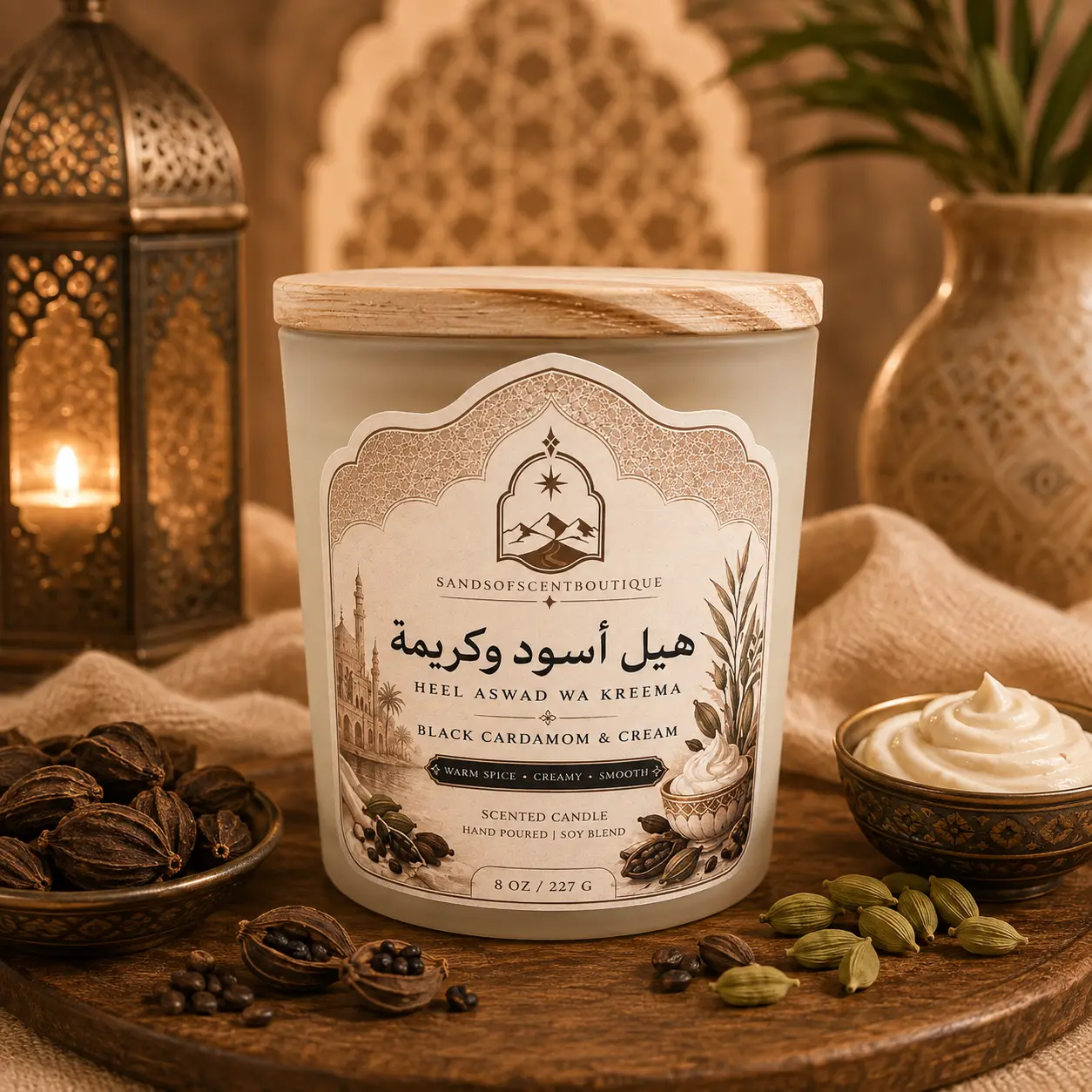 Founders Collection Cashmere Cloud Fragrance Candle - Vanilla Scent, Light-Emitting Home Decor for Room Use