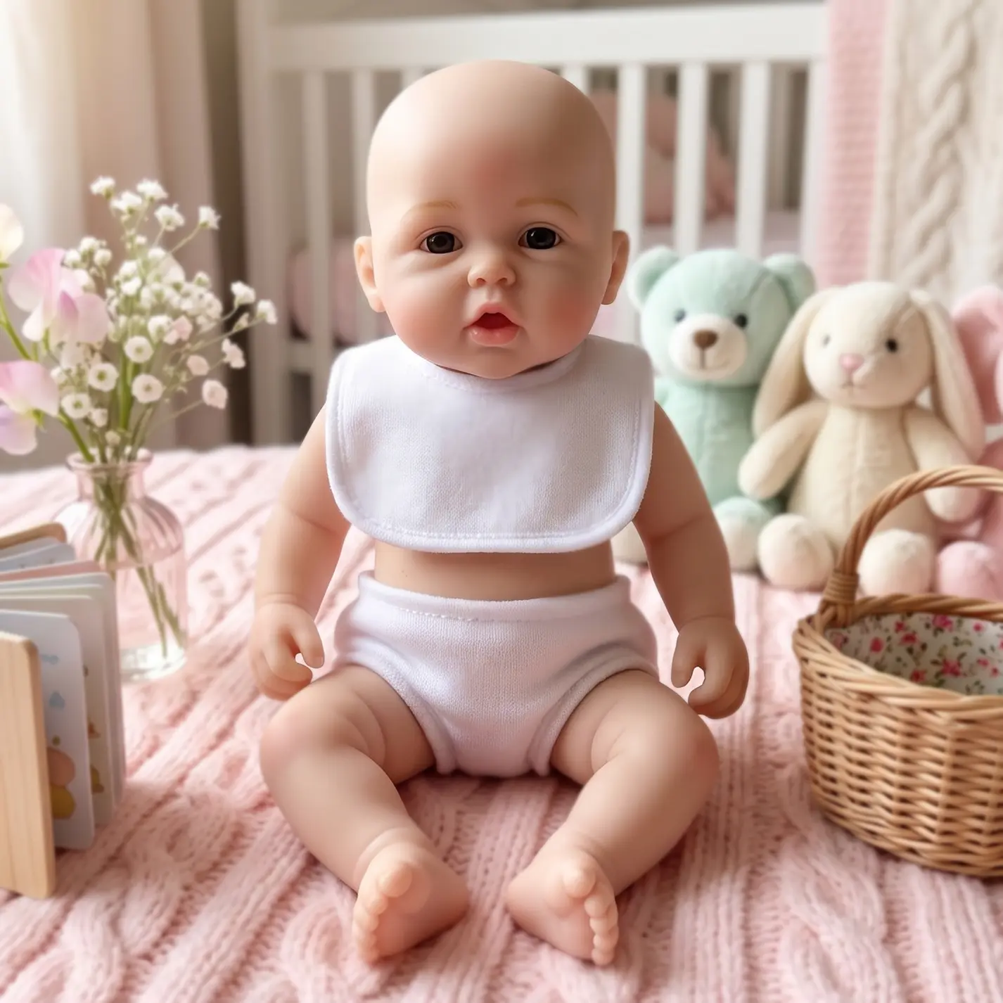 6 Inch Silicone Reborn Doll,Weighted Mini Baby Doll