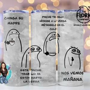 Pinche Trabajo Chinga Su Madre 20oz Stainless Steel Insulated Tumbler Drinkware Water Bottles Lid Straw Skinny Flasks