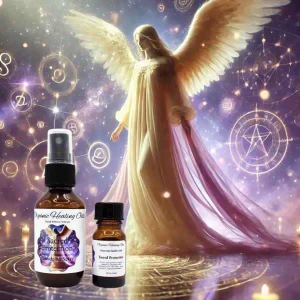Sacred Protection Smokeless Smudging Spray and Inhaler | Crystal Infused