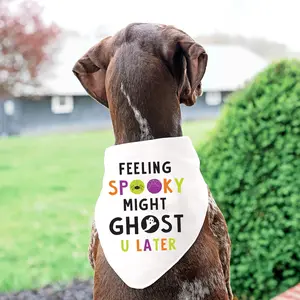 Feeling Spooky Might Ghost You Later Halloween Themed Bandana