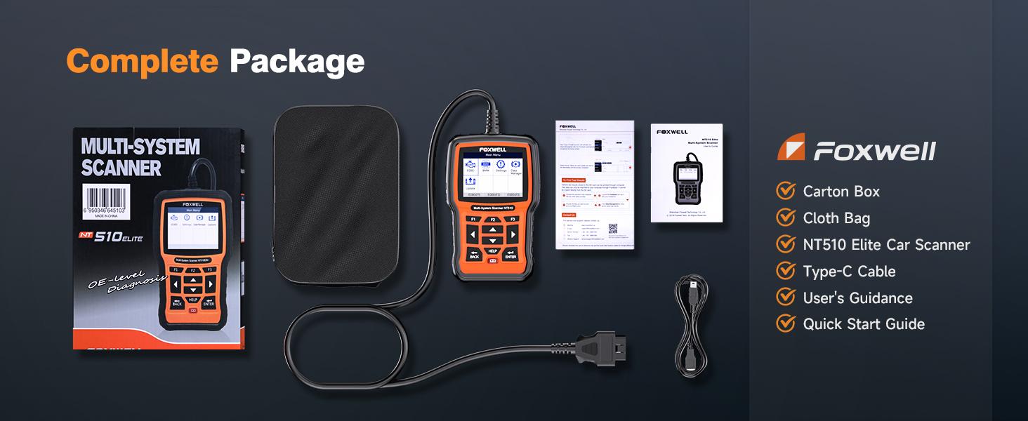 FOXWELL NT510 Elite Automotive Scan Tool, Full-System OBD2 Car Scanner for BMW/MINI, Car Computer Diagnostic Reader with Bidirectional Control, Smog Check, Live Data Stream, Full Resets & Battery Registration Vehicle Diagnostic Tester Diagnostic Test Tool FOXWELL NT510 Elite Automotive Scan Tool, Full-System OBD2 Car Scanner for BMW/MINI, Car Computer Diagnostic Reader with Bidirectional Control, Smog Check, Live Data Stream, Full Resets & Battery Registration Vehicle Diagnostic Tester Diagnostic Test Tool