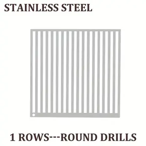 Stainless steel diamond painting ruler, 1/3 rows, suitable for square drill bits/round drill bits, ruler and diamond art square/round crystal resin diamonds compatible, diamond art ruler, Diamond Art Tools