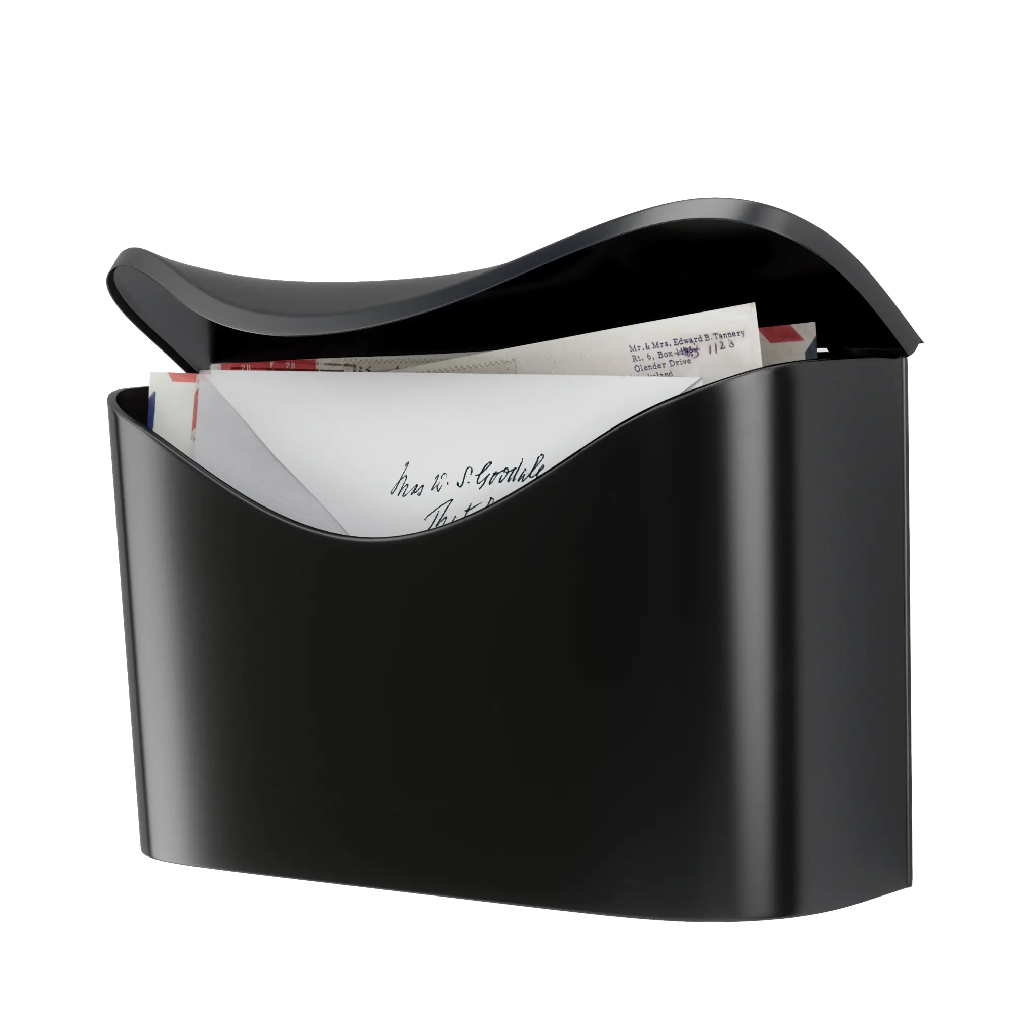Umbra Postino Mailbox with Lid, Ideal for Organizing Letters and Documents