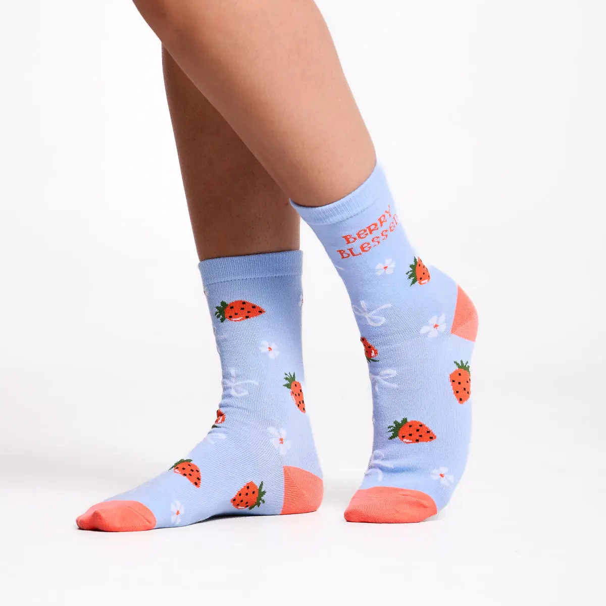 Love in Faith Women's Christian Crew Socks - Breathable Plain Socks, Casual, Colorfast Art, Poly-Spandex Blend, Stretchy Knit, Cute Faith-Based Gift