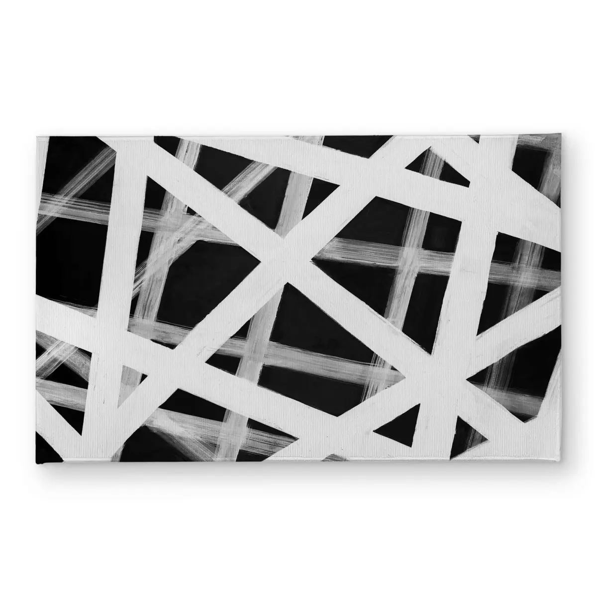 Begin Home Decor CODM2134Y3GLFE 21 x 34 in. Geometric Stripes Best Sellers Indoor & Outdoor Door Mat