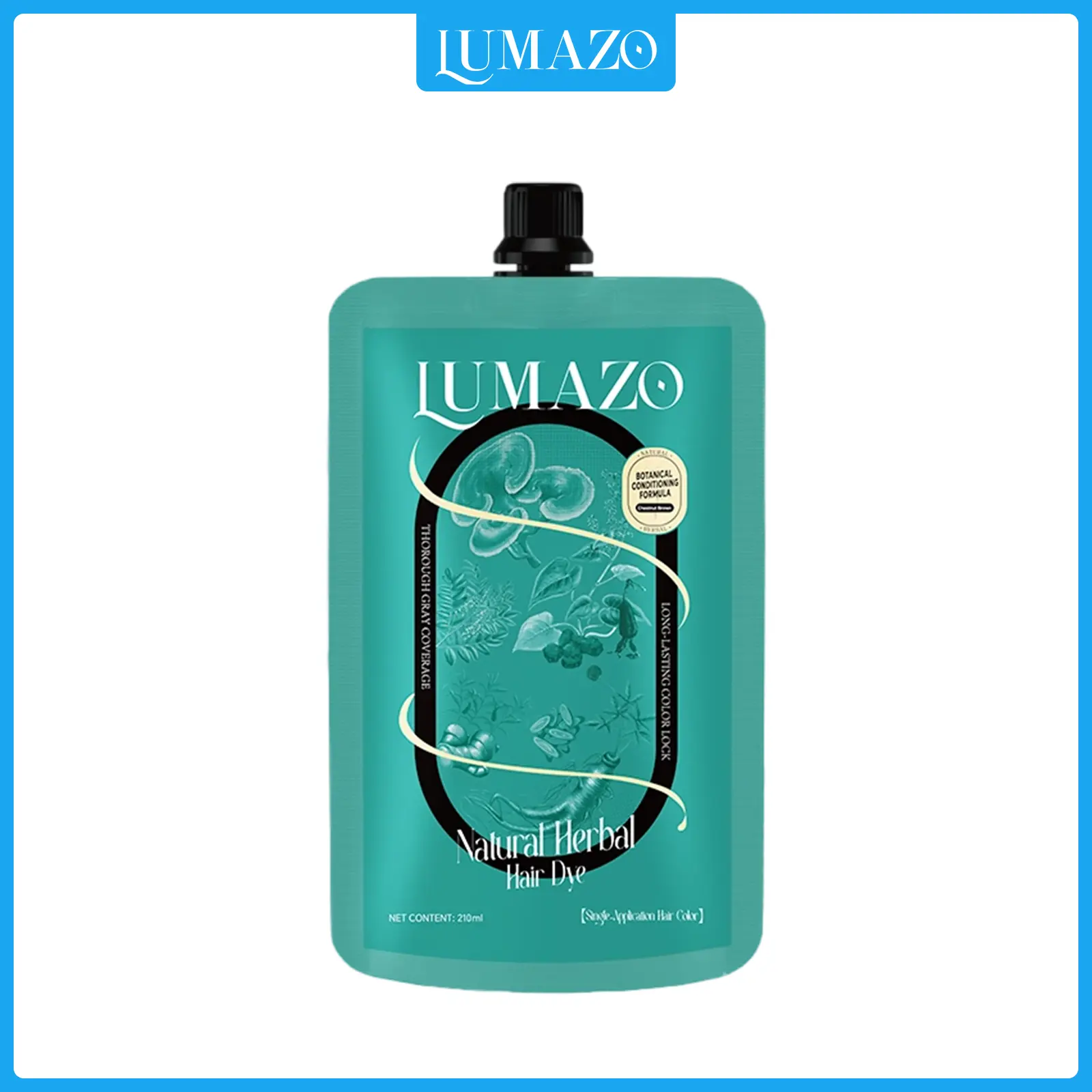 [Bestselling Product] Herbal Extract Single-Use Hair Dye, available in three hair colors, includes a professional hair dyeing tool kit, and delivered to your door.