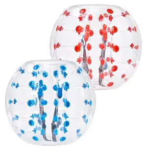 【Summervibes】VEVOR Inflatable Bumper Balls 2-Pack,  4FT/1.2M Body Sumo Zorb Balls for Teen & Adult, 0.8mm Thick PVC Human Hamster Bubble Balls for Outdoor Team Gaming Play, Bumper Bopper Toys for Garden, Yard, Park