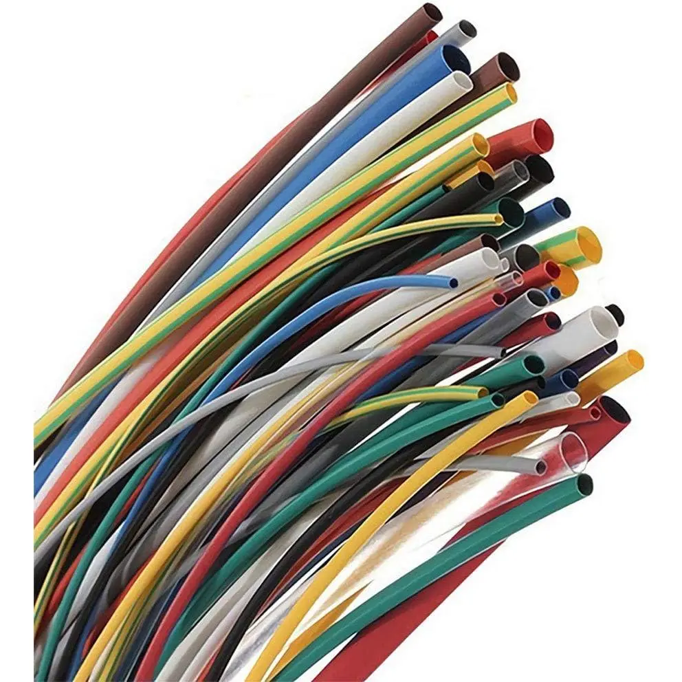 High Heat Shrink Tubing Tube - 2:1 Heat Shrink Ratio Flame Retardant 9 Color 6 Size 162 count in Transparent Plastic Box (2019  Packing Design)