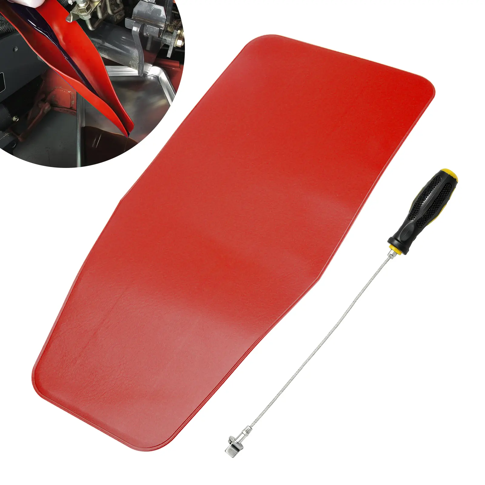 2Pcs Flexible Oil Funnel & Magnetic Oil Drain Plug Remover Tool - Reusable Oil Change Tools,Car Repair Tool for Automotive Trucks Motorcycles Mechanics