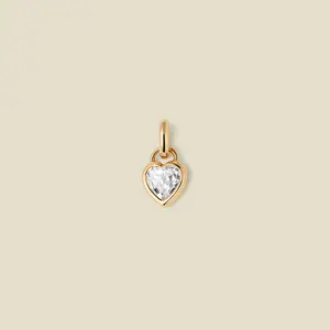 CZ Heart Padlock Charm CZ Heart Padlock Charm