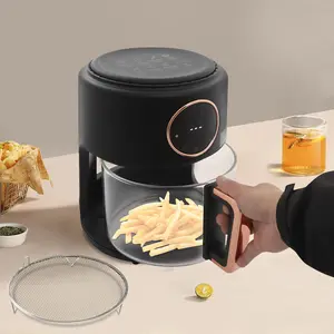 1200W Air Fryer Glass Pot 8 Preset Functions And Touch Screen Control home essentials