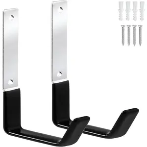 Heavy Duty Steel Hooks,Garage Storage Utility Hooks,Heavy Duty Tool Organizer,Steel Wall Mount Hook, Hose Hanger, Garage Garden Hooks (2)
