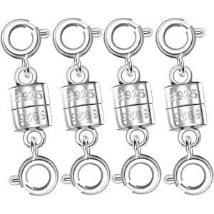 925   Necklace Clasps,  Necklace Clasps and Closures for Bracelet Necklace Extender (4pcs )