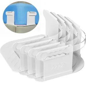 Heavy-Duty Open Corner Bed Sheet Holder with Lock Strips, Keeps Sheets Firm & Tight, Easy Installation, No More Loose Sheets