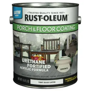 Rust-Oleum 262363 Tint Base Satin Porch & Floor Urethane Finish Paint