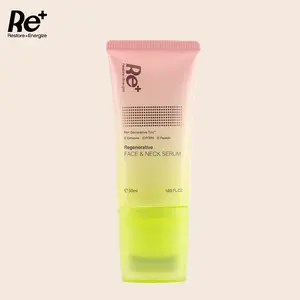 Replus Generative Face & Neck Serum (50ml) — Built-in Massage Roller, Anti-Aging & Firming Care, Pore Minimizing, Snatched Jawline
