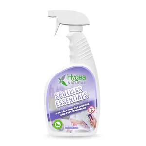 HYGEA NATURAL Spotless Essentials 2-in-1 All Purpose Cleaner and Pest Treatment Ready to Use Non-Toxic Scented Spray for Household Cleaning