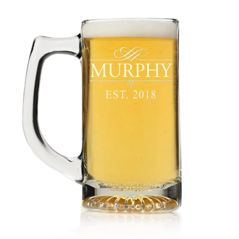 Custom Engraved Personalized Beer Mug Glass, Custom Beer glass,Personalized Beer Glass Gift,Engraved Beer Mugs,Groomsman Gifts