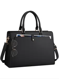 Women's Business Computer Tote Bag, Large Capacity Handbag, Fashionable Waterproof Shoulder Bag for Work & Daily Used