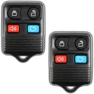2 KeylessOption Replacement Keyless Entry Remote Control Key Fob Clicker Transmitter - Black