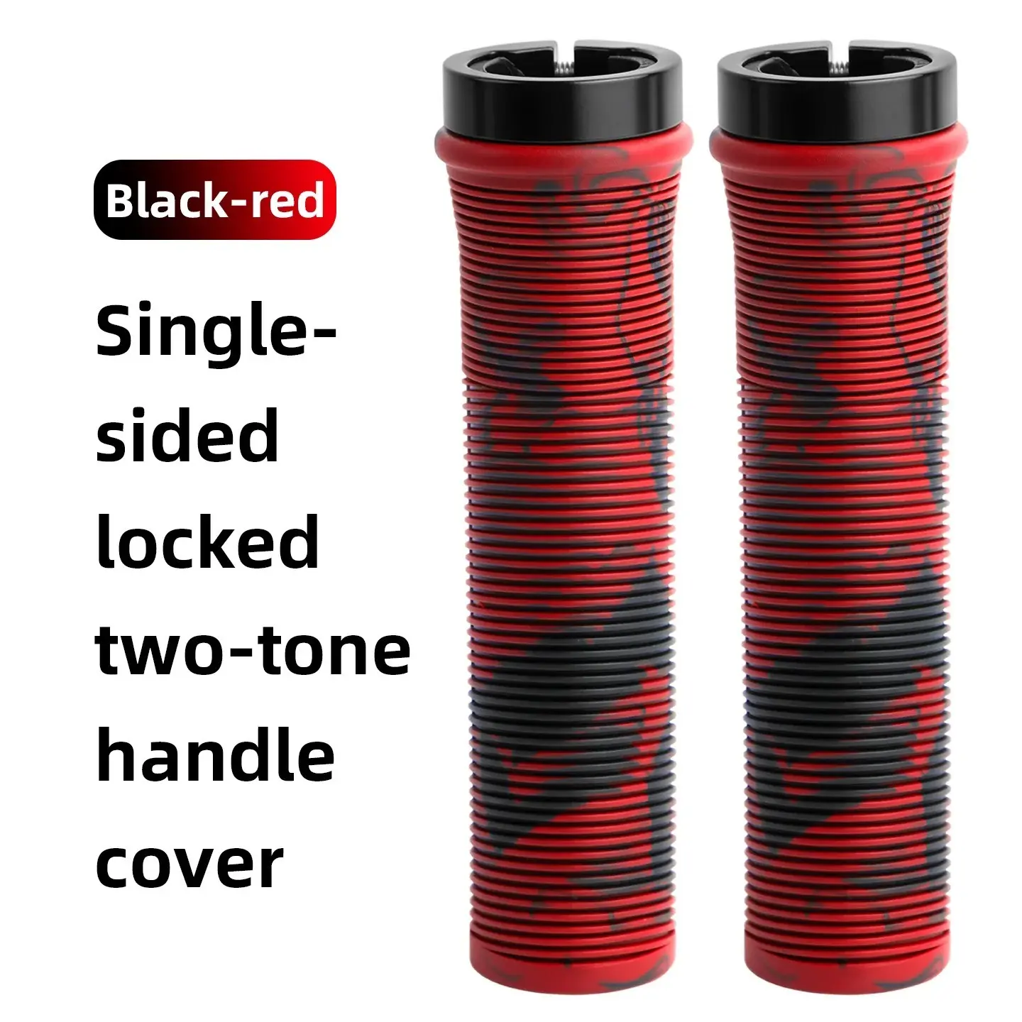 VXM TPE Handlebar Grips MTB Lock-on Grip Shockproof Non-slip Mountain/Road Bike Handle Cover Folding Balance Bike Accessories Bicycle Accessories