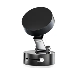 Vacuum Magnetic Suction Phone Holder, 2026 New Magnetic Suction Phone Mount,Foldable Portable Double-Sided Vacuum Magnetic adsorption Adjustable Mobile Phone Holder for All Phones