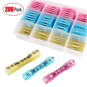 Nilight 200Pcs Heat Shrink Wire Connectors