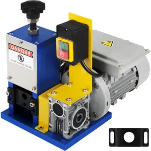 VEVOR Automatic Electric Wire Stripping Machine 0.05\"-0.98\", Portable Dark Blue Wire Stripper, Wire Stripping Machine Tool for Scrap Copper Recycling (Dark Blue)