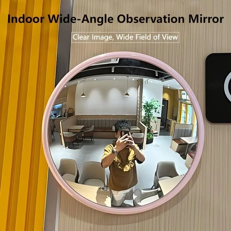Funny Funhouse Mirror, Wide Angle Concave Convex Decorative Mirror for Home Decoration & Photography, Mirrored Glass