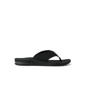 Fanning All Black | Water-Friendly Men's Flip Flops | REEF Sandals