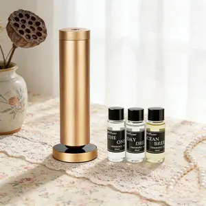 Hotel Style Waterless Diffuser Gift Set, LED Night Light, Wireless Remote, Rechargeable, 1000 Sq Ft, 3 Scents 20ml Each, Sleep Relaxation, Home Bedroom Office