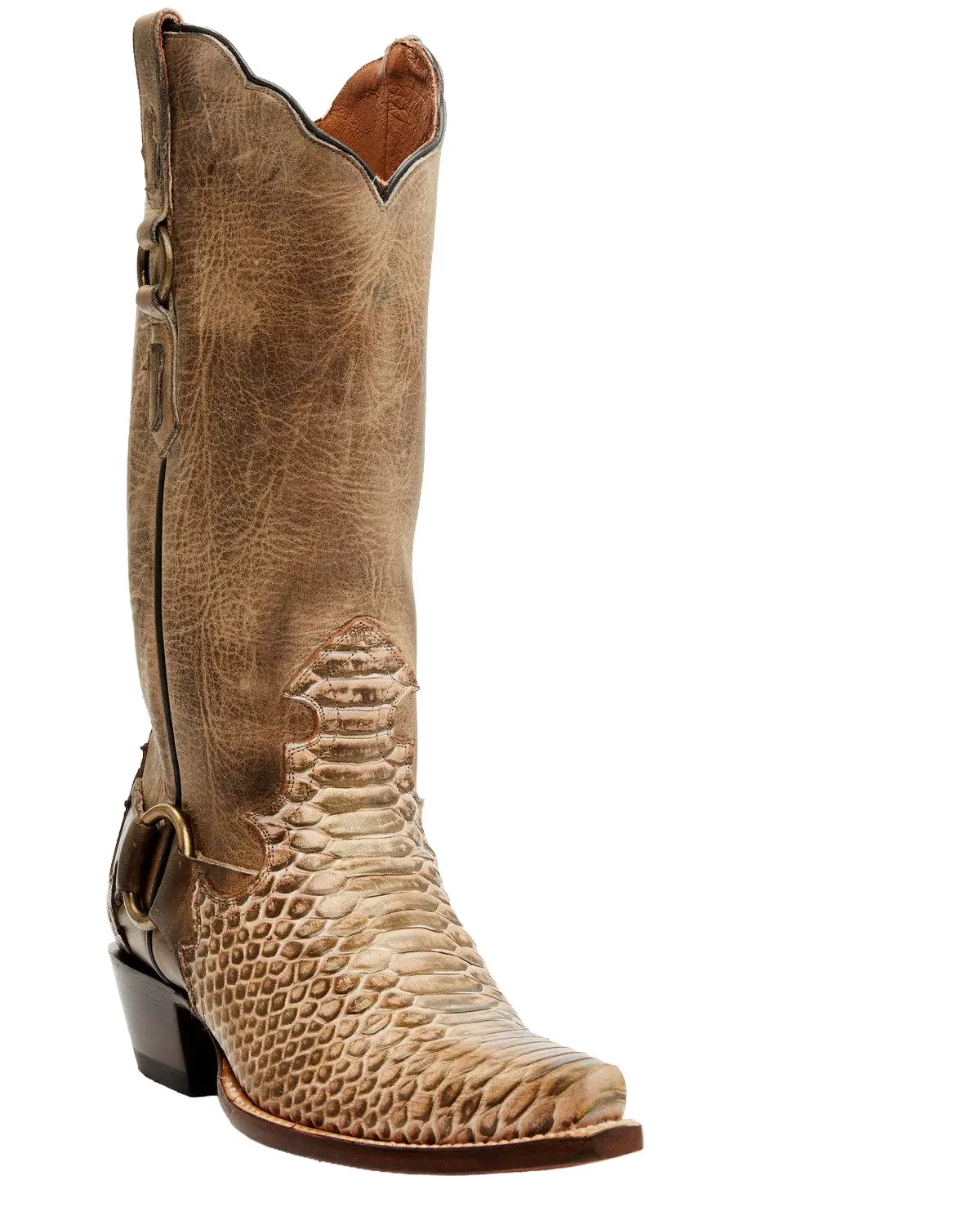 Dan Post Women's Women'S Faux Python Tall Western Boot Snip Toe - Dp4393