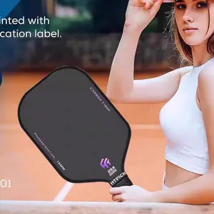 HTPICKT Entry-Level T700 Carbon Racket  Purple & Black | Cold-Pressed Cloth | High-Density | Shock-Absorbing | Offensive + Fast Swing