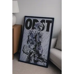 Halo ODST Poster Print  Orbital Drop Shock Troopers Wall Art, Gaming Room Decor, Xbox Classic, UNSC, Tactical Sci-Fi, Veteran Spartan