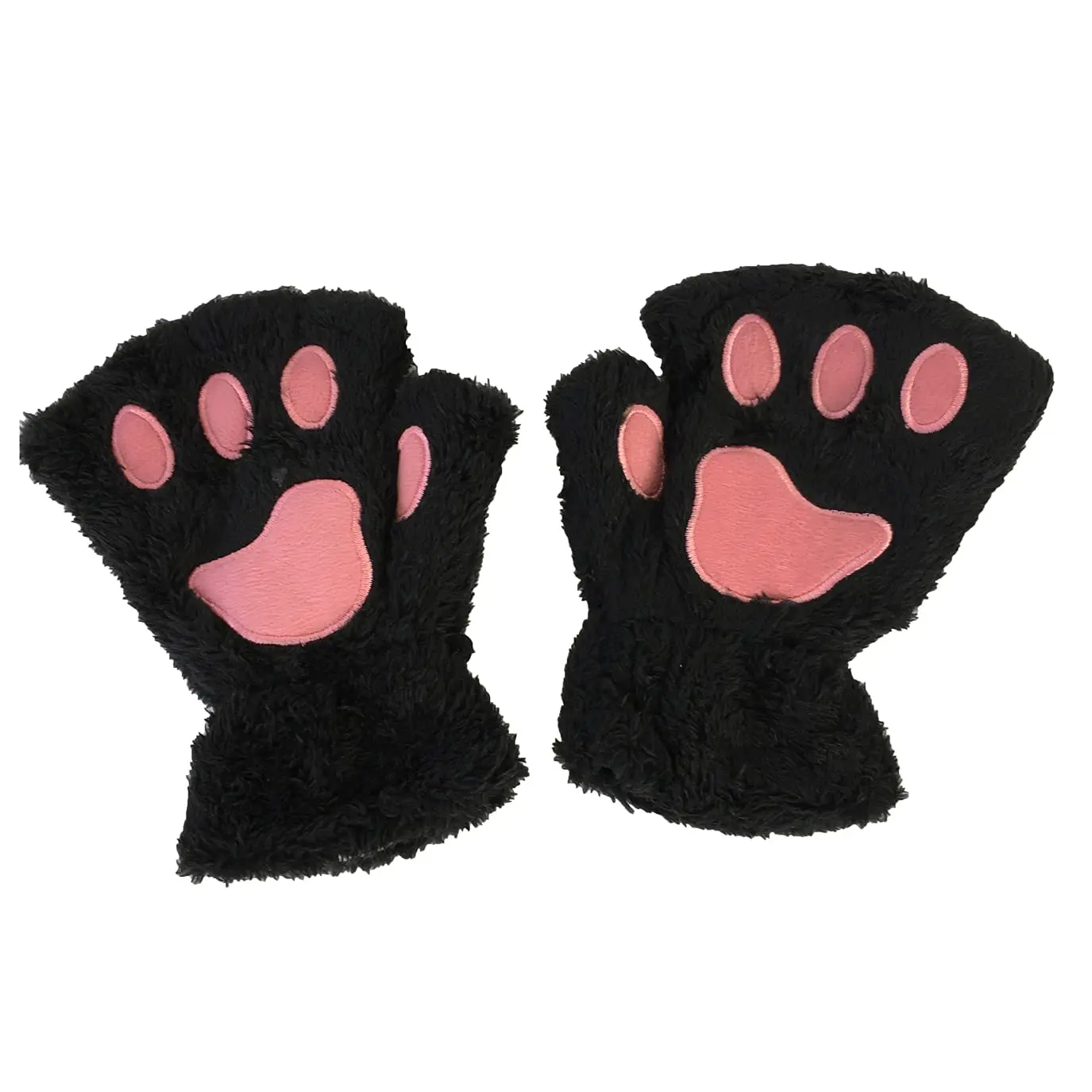 Women's F.C Fashion Culture Ultra-Soft Plush Fabric Fingerless Texting Friendly Gloves