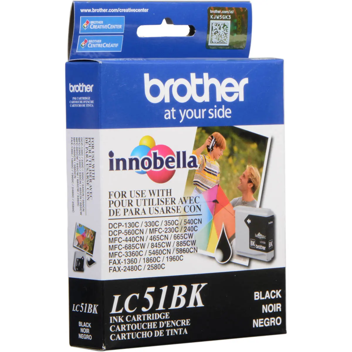 Brother Black Ink Cartridge for Many Inkjet Office Machines, 500 Page Yield