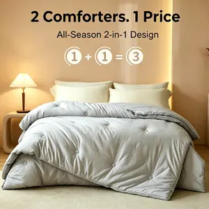 【DealsforYouDays】Havnna All-Season 2-in-1 Comforter | Save 50% Closet Space | Machine Washable & Zero Dry Cleaning200x230cm / 78"x90" (US Double / Full) summervibes☀️