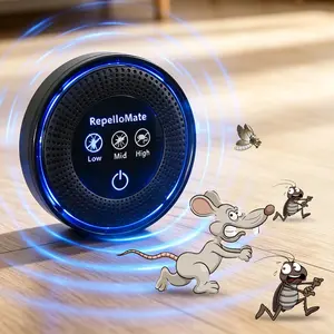 Ultrasonic Mouse & Rat Repeller Plug-In – 3 Adjustable Modes Indoor Pest Control for Home, Garage & Basement, Pet Safe, Chemical-Free