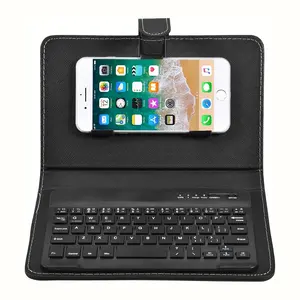 Portable Wireless Keyboard Case for 4.5-6.8 Inch iOS Android Windows Smartphones, Durable Protective Cover, No Keyboard Included, Durability