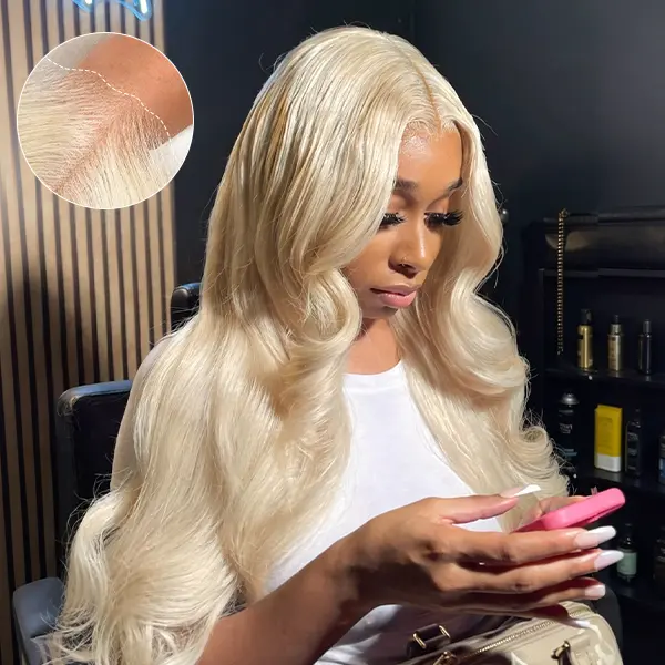 Alimubi 613 Body Wave Raw Human Hair Lace Front Wig - 13x6 HD Transparent Lace, 30in 200 Density, Pre-Plucked Natural Hairline for Females, Summer Vibes, Back to School Season