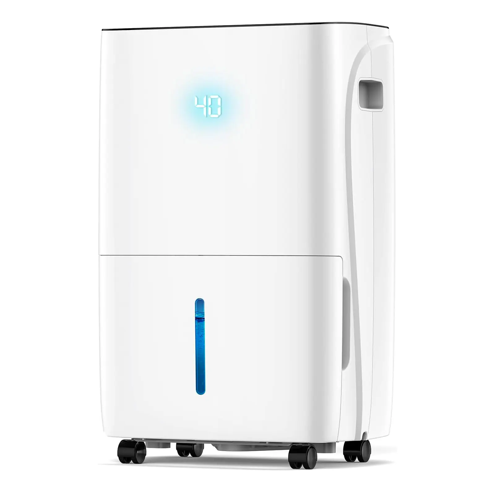 Max 150 Pint Dehumidifiers for Small/Medium Rooms, Bedrooms & Bathrooms & Basement, Custom Humidity Control, 43dB Quiet, 3 Modes, Home Dehumidifier with Drain Hose & 2.11 Gal Water Tank,summerwins, 3.28Ft Drain Hose, Child Lock