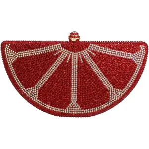 Luxury Rhinestone Fruit Slice Clutch| Formal Sparkly Handbag for Women| Wedding & Prom Essential