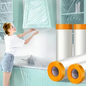 Disposable Dust Cover, 1 Roll Household Dust Cover, Furniture Cover, Bed Cover, Sofa Cover, Home Accessories, Home Supplies