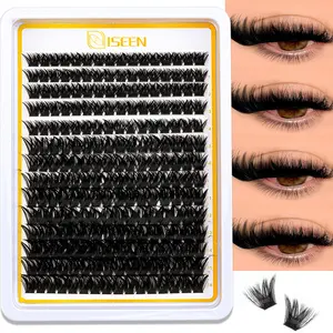 Natural Eyelash Clusters Set, 40-300D, 8-16mm, Fluffy Eyelashes Cluster, Soft Lash Clusters Kit, Cluster Eyelash Extensions NaturalVolume Lash Extensions