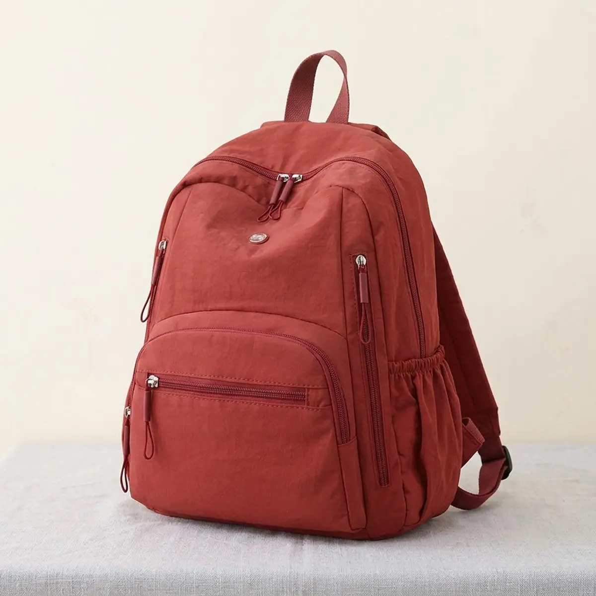 Women's Nylon Urban Minimalist Commuter Waterproof Travel Backpack - Lightweight, Breathable, Anti-Theft Pocket, Large Capacity, Full-Length Zip, Versatile, Bags for Women, Ideal for Work & Traveling Daypack
