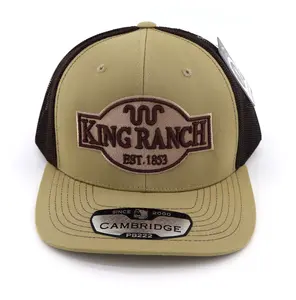 King Ranch Khaki/Brown 3D Puff Embroidered Cap