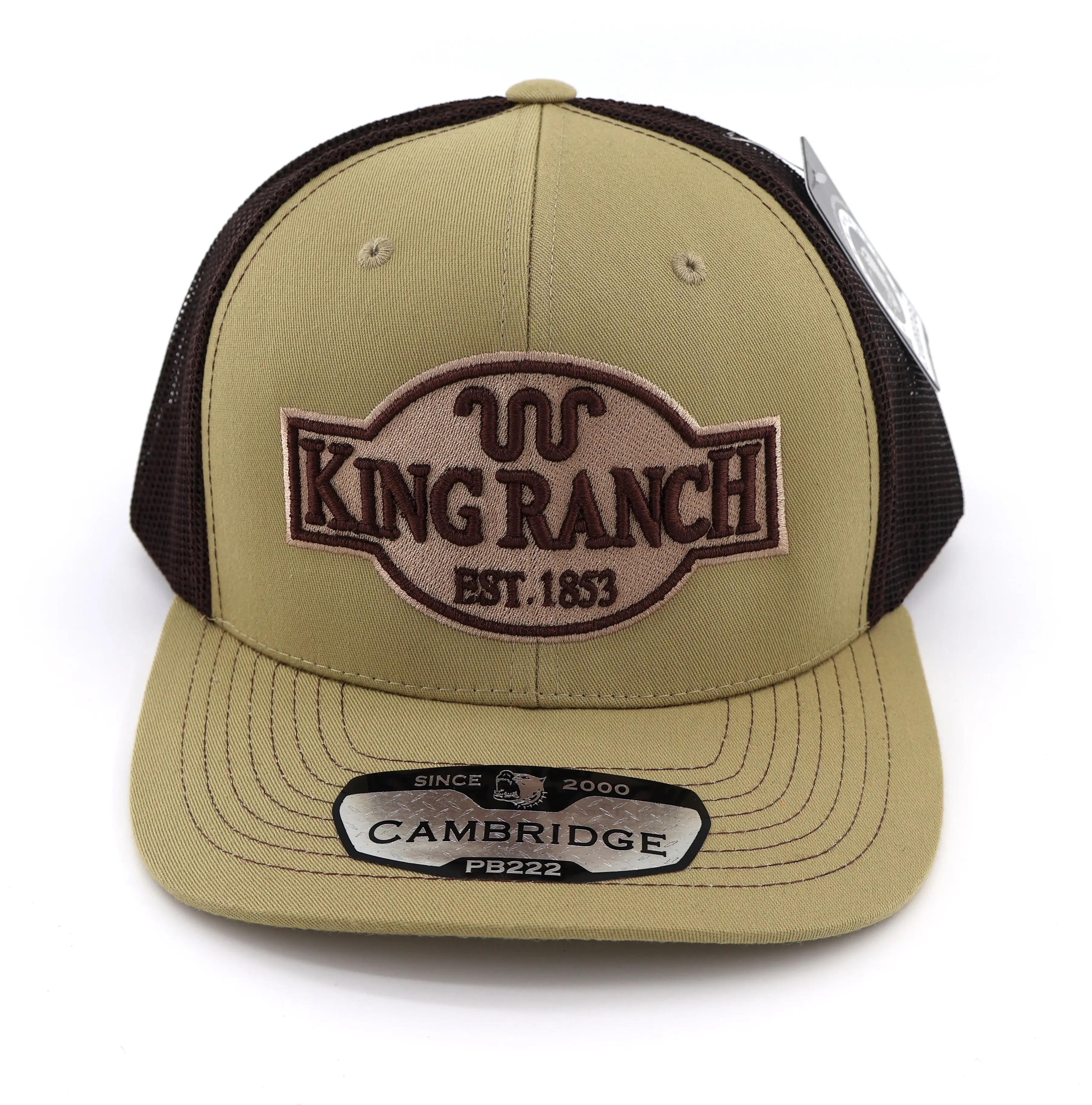 King Ranch Khaki/Brown 3D Puff Embroidered Cap