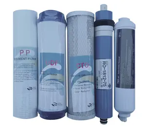 SUPERIOR FILTERS 5-Stage Reverse Osmosis Replacement Filter Kit - 75 GPD RO Membrane, Easy Installation, Long-Lasting Performance, Full Compatibility with Standard RO Systems