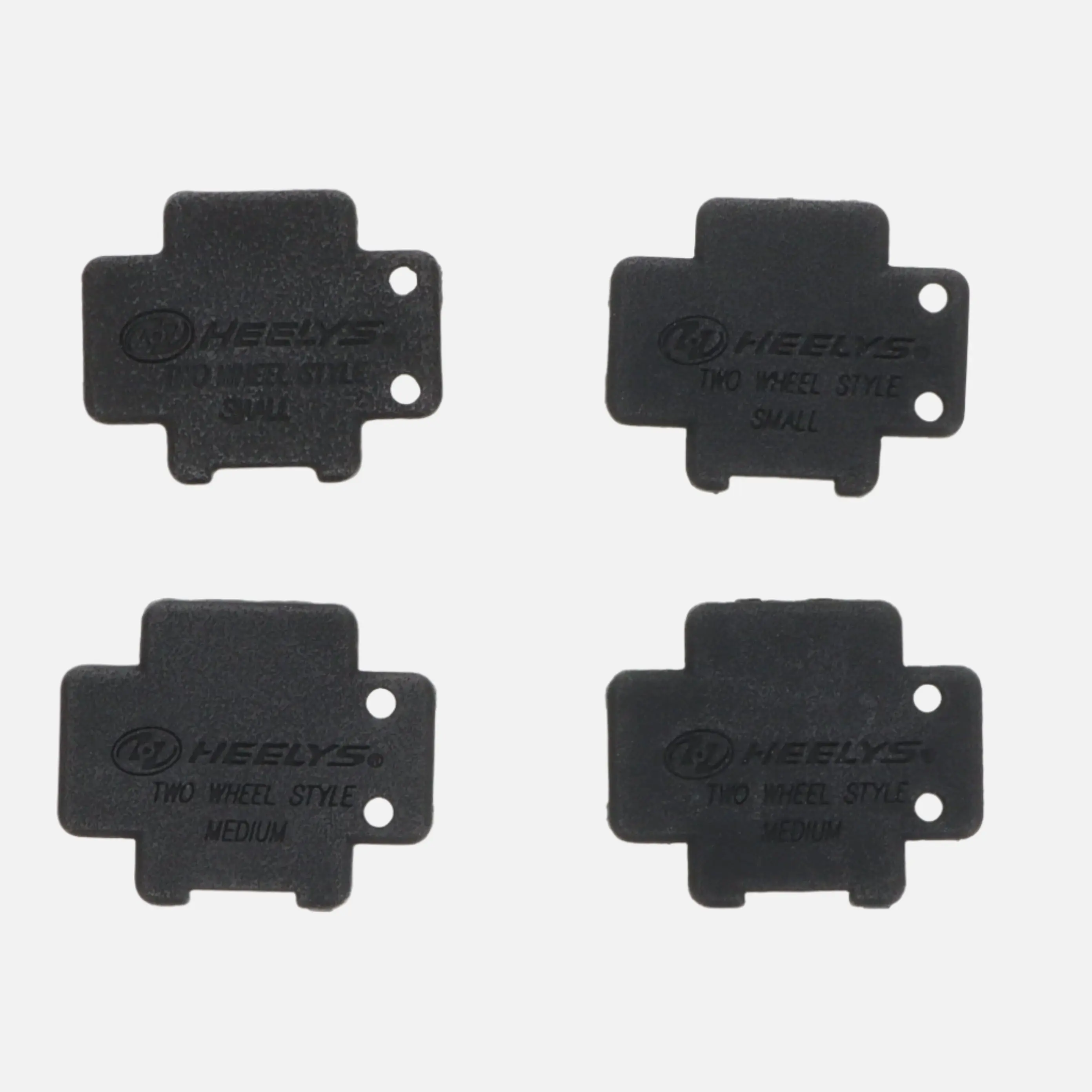4-Pack Replacement Plugs - 2 Medium Wheel Plugs for X2 Heelys 2-Wheel Styles, Restores Functionality for Rolling and Walking Modes